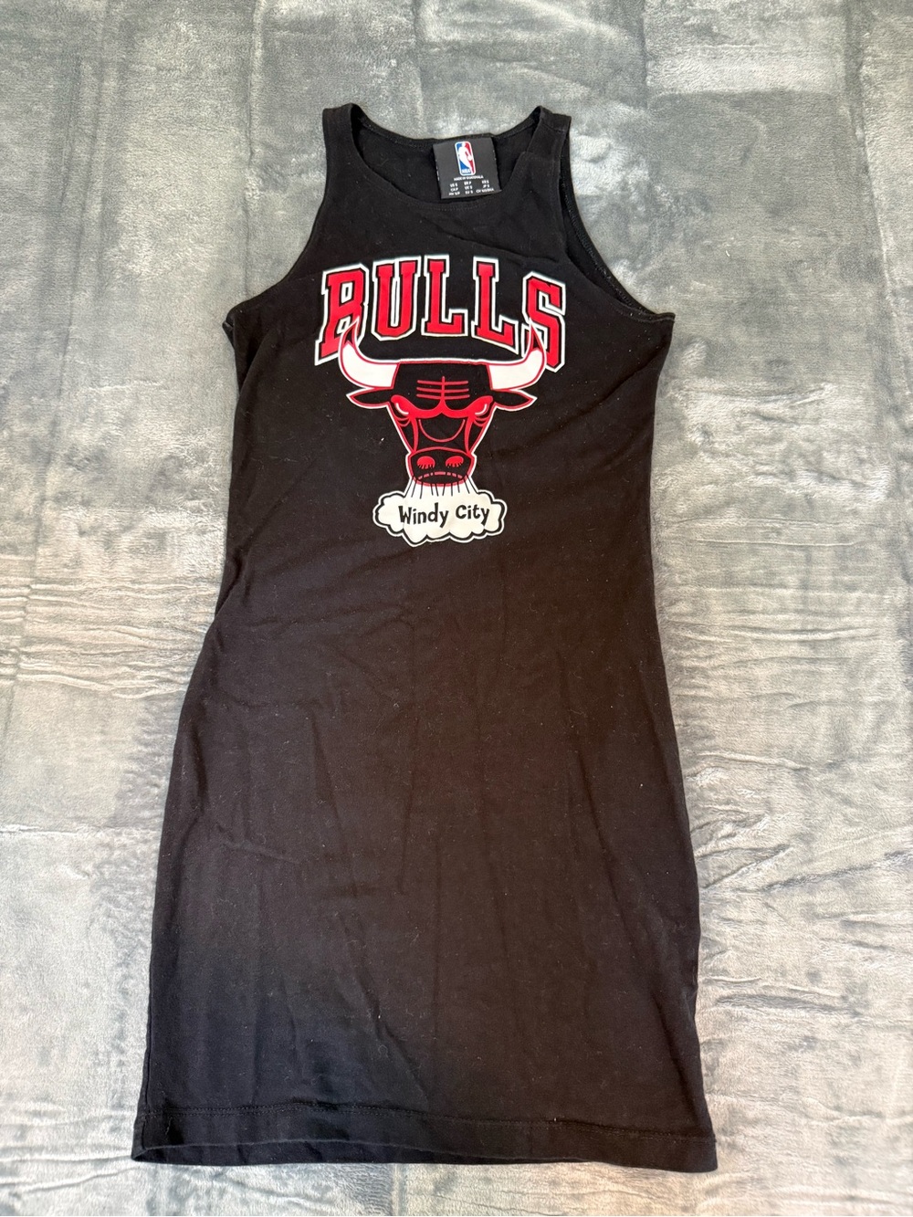 Vintage NBA Chicago Bulls Black Tank Dress